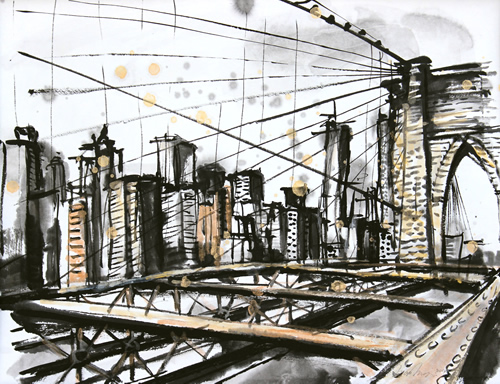 Brooklyn Bridge by nao morigo